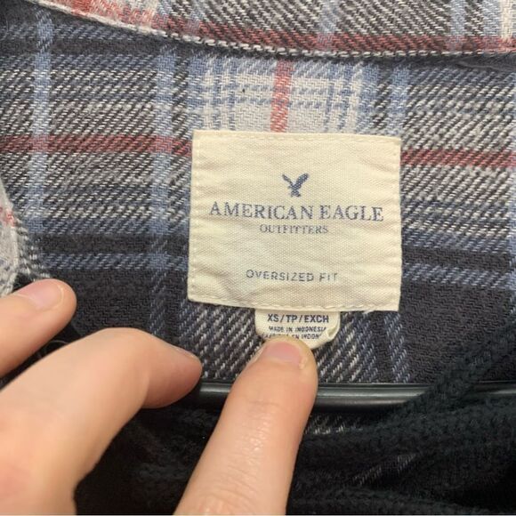 American Eagle Distressed Flannel Size XS - Picture 7 of 8